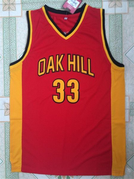 

high school oak hill #33 kevin durant basketball jerseys - red, Black