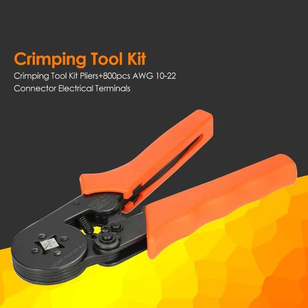 

crimping tool kit 800pcs ferrule crimper wire pliers hand tool practical terminals clamp home crimping essential supplies