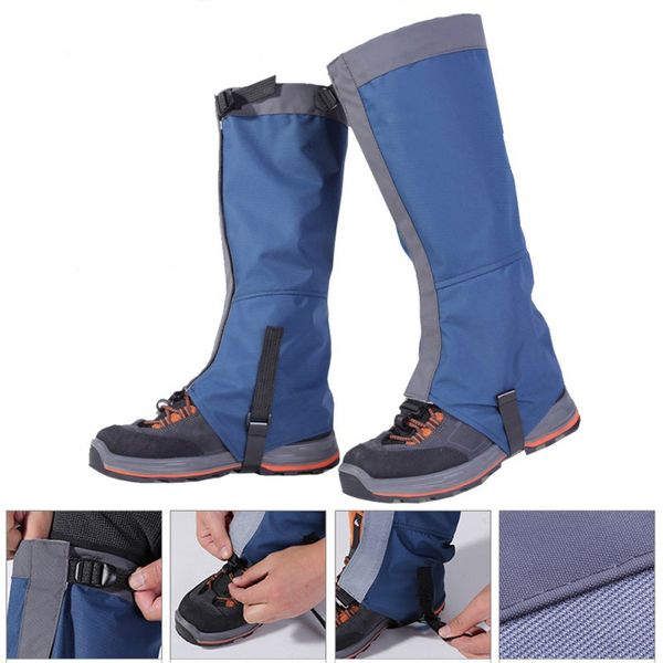 

открытый снег kneepad лыжи гетры туризм скалолазание leg защита guard спорт безопасность водонепроницаемый комплект подогреватели лыж защита, Black