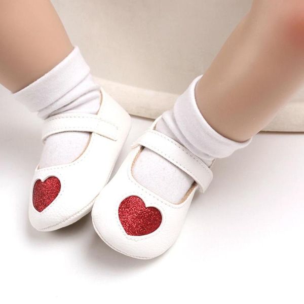

baby girls cute heart-shaped anti-slip princess shoes new arrival