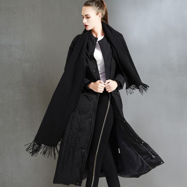 

2019 new winter and autumn women down coat jackets fashion, Black
