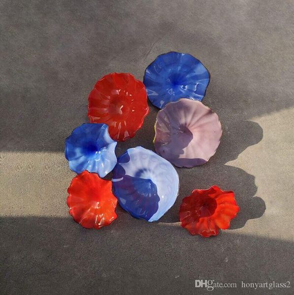 

solid colors modern abstract glass wall lamp arts murano decorative plate for l lobby gallery museum decoration