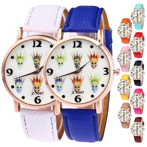 

new fashionable men quartz watch pu leather strap casual wristwatch, Slivery;brown