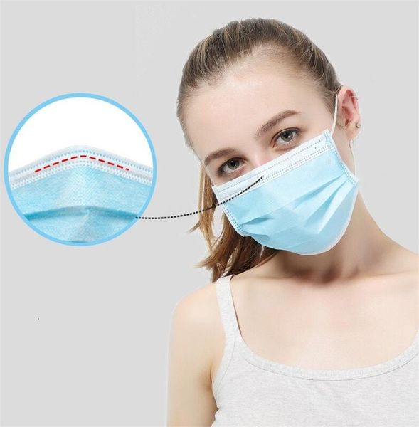 

non woven face masks 3ply dust waterproofply soft breathable mouth safety masks4568 dhl ship mask n05 u4zz