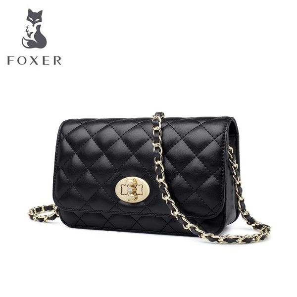 

women leather bag 2020 new korean simple messenger bag fashion rhombus small square chain