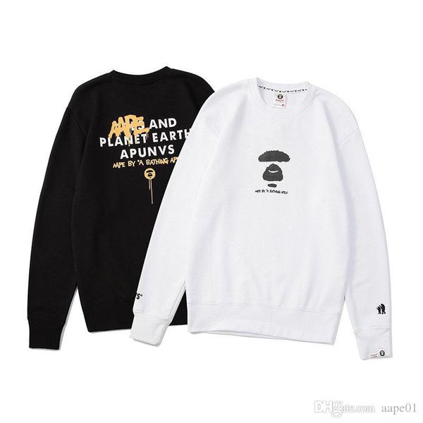 

aape new arrival mens designer hoodies mens hip hop sweatshirt fashion brand hoodies aape mens designer sweatshirt black whitem-2xl