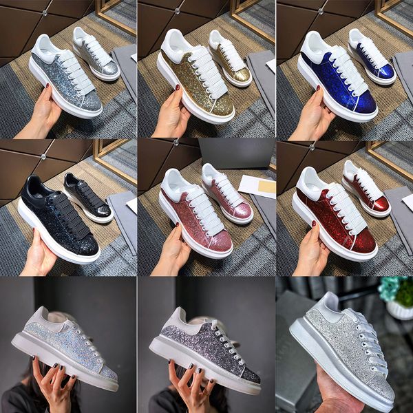 

[высокое качество+с коробкой]2020 дизайнерская мода роскошь alexander mcqueens mcqueen mqueen мужчины женская обувь корзины кроссовки Тим