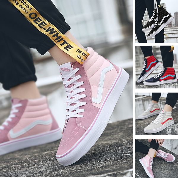 

van s sneaker дешевая марка страх божиих мужчин женщины холста кроссовок классических черные белые яхты клуб красного синие моды конек случа, Black