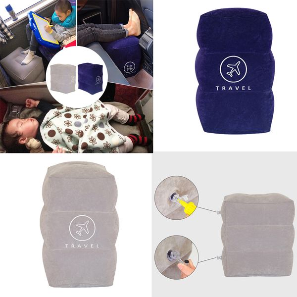 

2pcs travel pillow for kids baby inflatable footrest travel bed for airplanes,comfortable & totally safe material