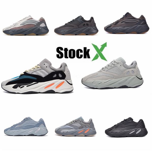 

azael alvah 700 v3 kanye west кроссовки white glow in the dark мужчины женщины моды роскошная кроссовки # qa940