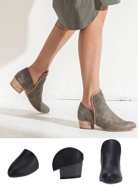 

women pu solid med wedges heel boots flat ankle knitting wools warm boots for women ladies fits autumn and winter leisure shoes, Black