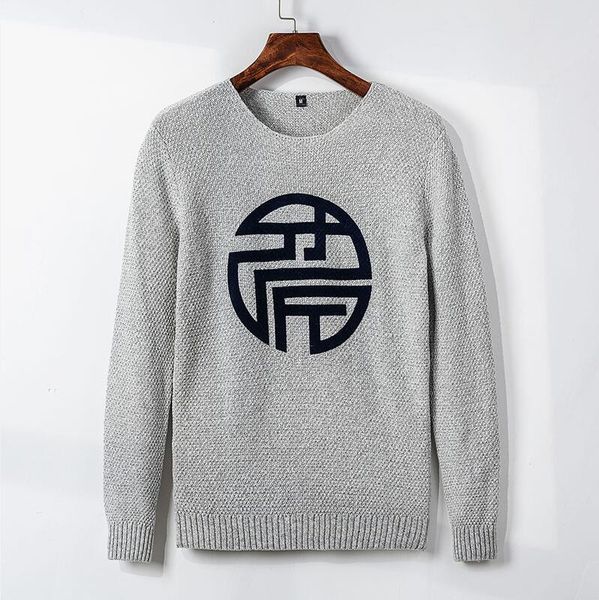 

men s designer tracksuit sweater warm spring fast shipping natural color regular crochet geometric pattern standard wool made sweatshi, White;black