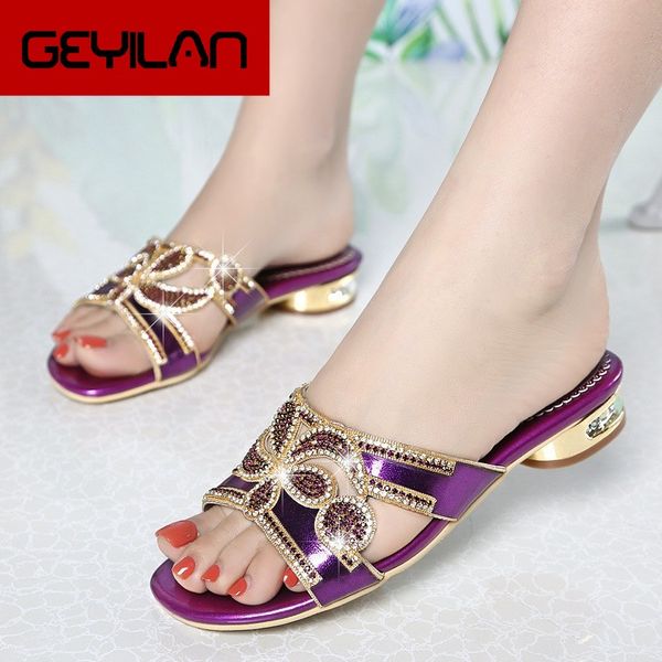 

summer shoes crystal slides shoes women flip flops flat with casual transparent diamond rhinestone slippers xmx-a0002, Black