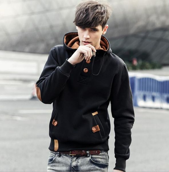 

men's sports sweatshirt running jackets training jersey outdoor fitness coat hooded gym sportswear jacket with high quality, White;black