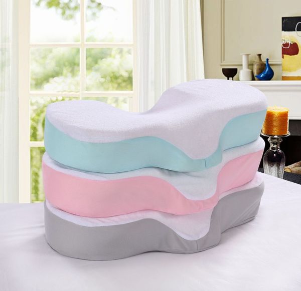 

memory foam anti wrinkle pillow ergonomic curve improve sleeping pillows perfect concave headrest neck support