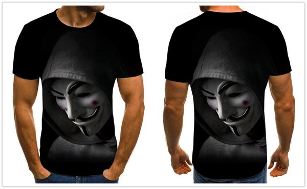 

клоун 3d printed t shirt men joker face мужской tshirt клоун с коротким рукавом смешные футболки топы тис k1362, White;black