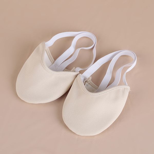 

girls women belly ballet half shoes soft sole dance feet protection toe pad foot care yoga fitness dance shoes flat slippers