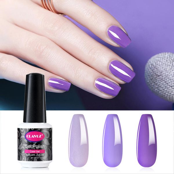 

clavuz 3 pieces/lot gel polish set 8ml purple red color soak off uv nails gel varnish hybrid nail art