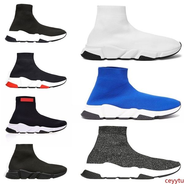 

2019 speed trainer sock for men women running shoes black white red blue designer sport sneaker size 5.5-13 ing