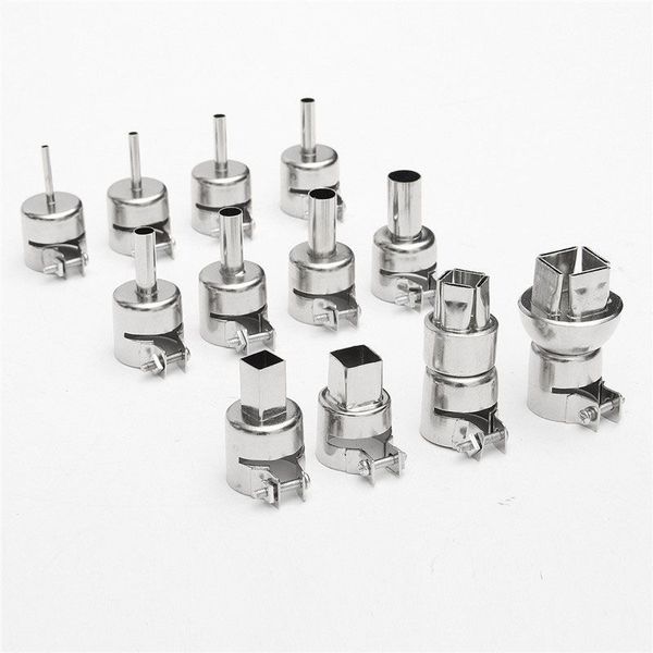 

new 12pcs/set heat gun rework nozzle for 850 air soldering station welding tips
