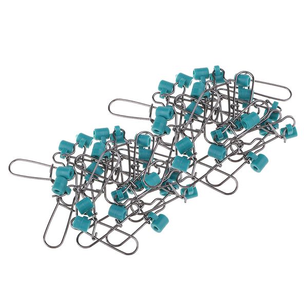 

40pcs blue fishing sinker slide + silver snap for fish finder