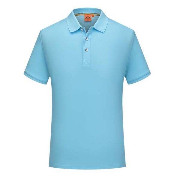 

2019 summer fashion short-sleeved south american ice silk t-shirt light blue mens and women polo uniforms sd-9906-289, Black
