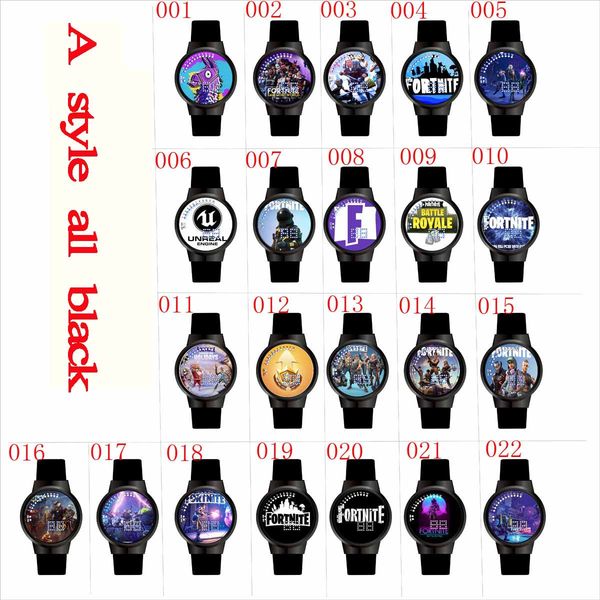

Luxury Brand Women Men Silicone Band Touch Screen LED Digital Watches Teenager Boys Girls Anime Game Fortnite Cartoon Watches