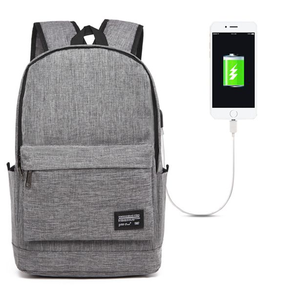 

men's business backpack canvas backpack korean version e.g