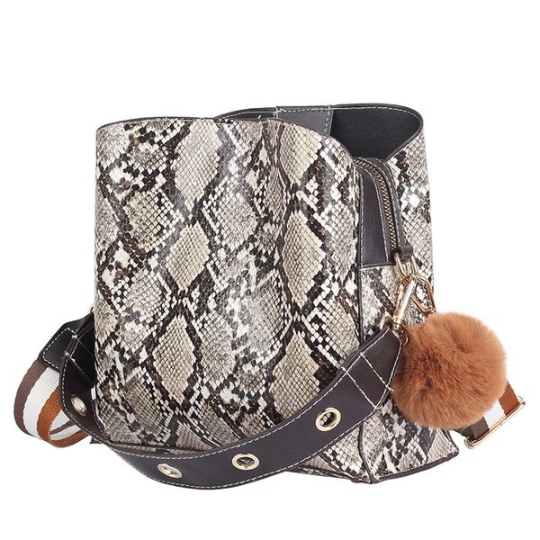

змеиная кожа шаблон crossbody сумка женская сумка поток мяч плечо pu мягкая поверхность плеча женщин