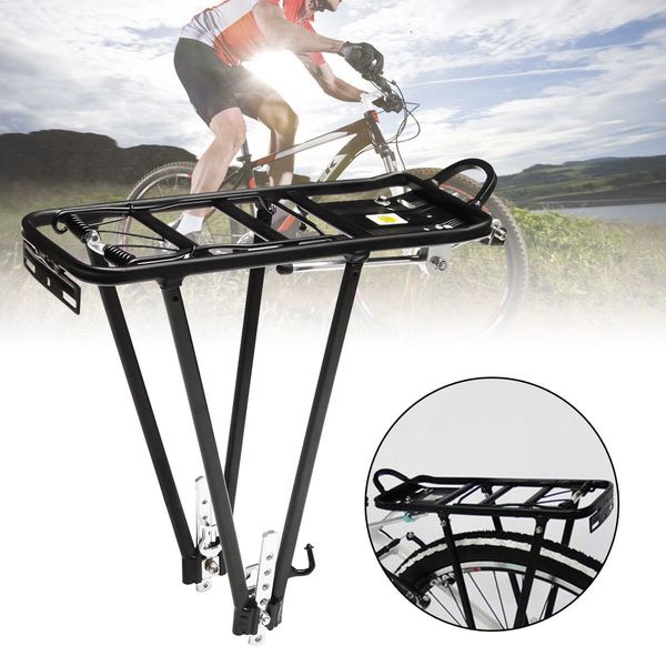 

coolchange bicycle accessories mountain bike transporter cargo rear frame aluminum shelf bicycle rack luggage rack can be loaded