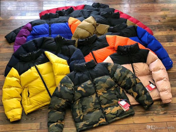 

classic 1996 box logo nuptse 100% down fashion streetwear jacket unhs hooded print nuptse coats couple coat winter outerwear unhs99001, Black