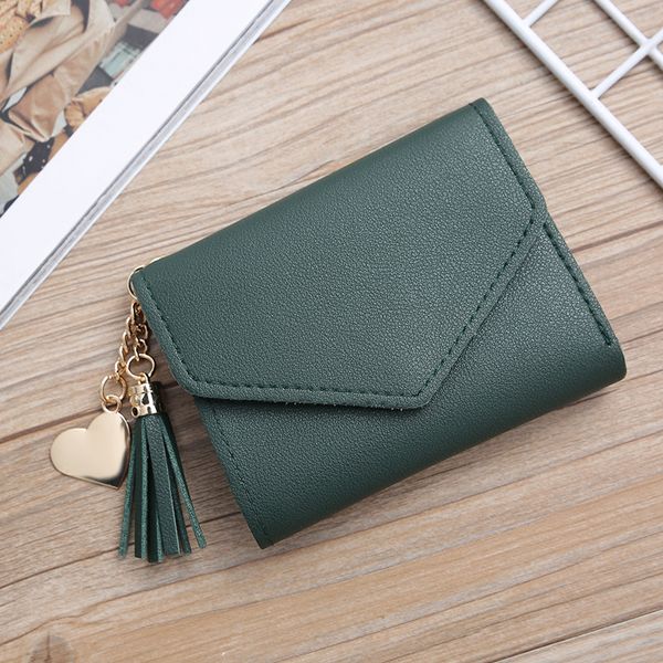 

2019 leather women wallet tassel long wallets fashion wallet female girls phone pocket purse card holder long clutch coin purse, Brown;gray