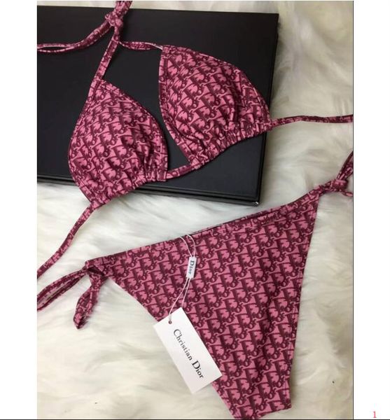 

2020 summer bikini set with do letters l0g0 brand swimwear for women designer bathing suit women two-piece suit backless beachwear, White;black