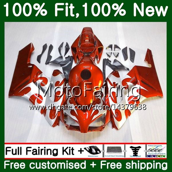 

100%fit injection for honda cbr 1000rr cbr1000 rr 04 05 kit 51mf13 cbr1000rr 04 05 cbr 1000 rr 2004 2005 orange silvery fairing bodywork