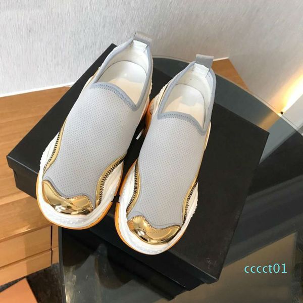 

autumn new style thick bottom stretch shoes casual shoes women leisure comfortable breathable lazy shoes sneakers, Black