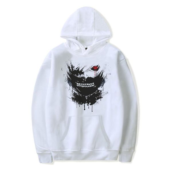 

2019 tokyo ghoul hoodie men shirt japanese anime hoodie tokyo ghoul kaneki ken harajuku hoodies print clothes women kids boy, Black