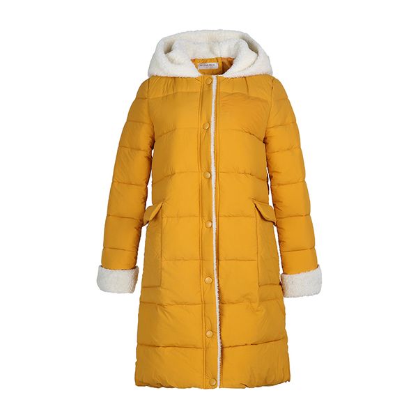 

2018 liveathon new women winter jackets and coats long pattren down jackets female loose warm white fur lining hooded parkas, Black