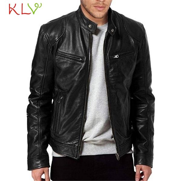 

men jacket new arrive brand motorcycle men's leather jackets jaqueta de couro masculina mens leather coats biker male coats 19ag, Black;brown