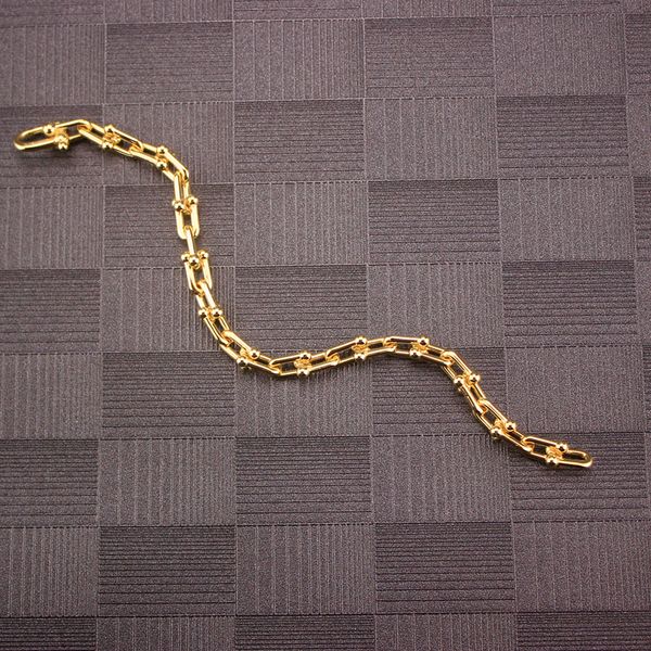 

punk gold bracelet for women men u design jewelry woman party 18k golden bracelets on sale, Golden;silver