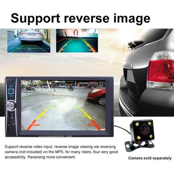 

7653tm 6.6 inch car radio mp5 player touch screen bluetooth phone link smart phone stereo radio player