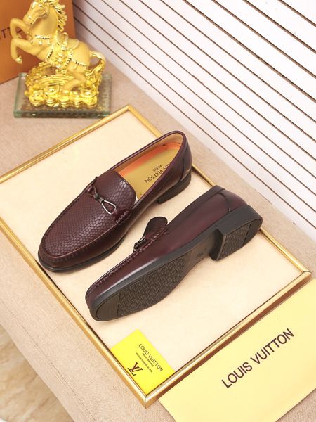 

luxury triple fashiondesigner men's formal party casual shoes the shoes made of real leather platform business office men's shoes, Black