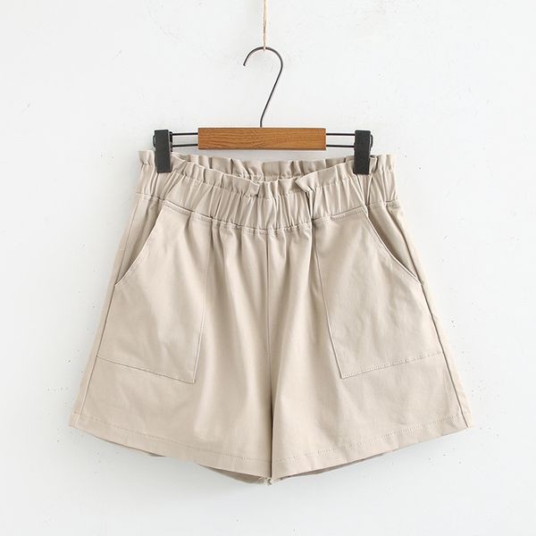 

plus size cotton shorts female summer section casual harem shorts, White;black