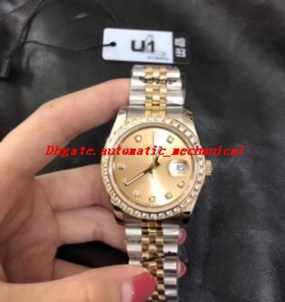 

5 colors u1 factory women wristwatch 28mm 279381 379383 automatic stainless steel bracelet luxury lady watch ing, Slivery;brown