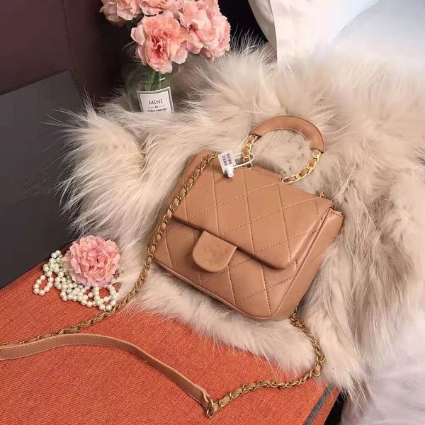 

single genuine leather handbag shoulder bags new female 2020 han edition joker oblique satchel fashion chain portable package luxury handbag
