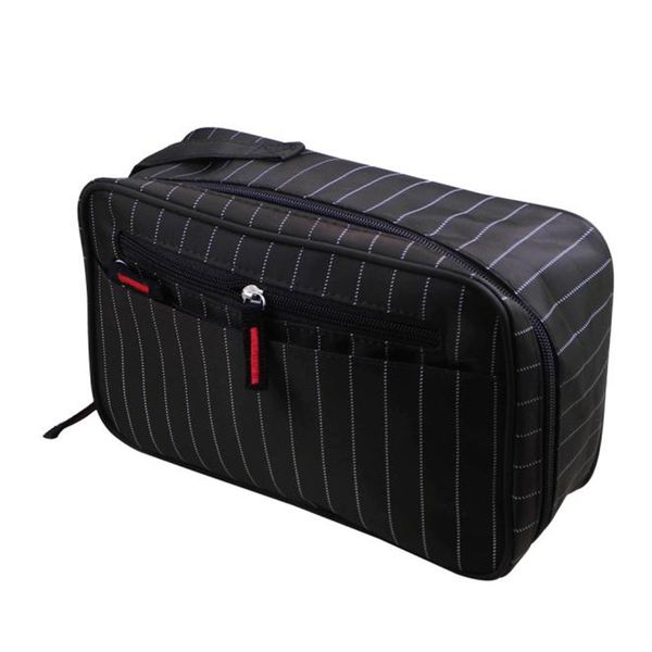 

cosmetic bag men organizer striped waterproof cosmetic toiletry kits portable digital seismic package trousse de toilette