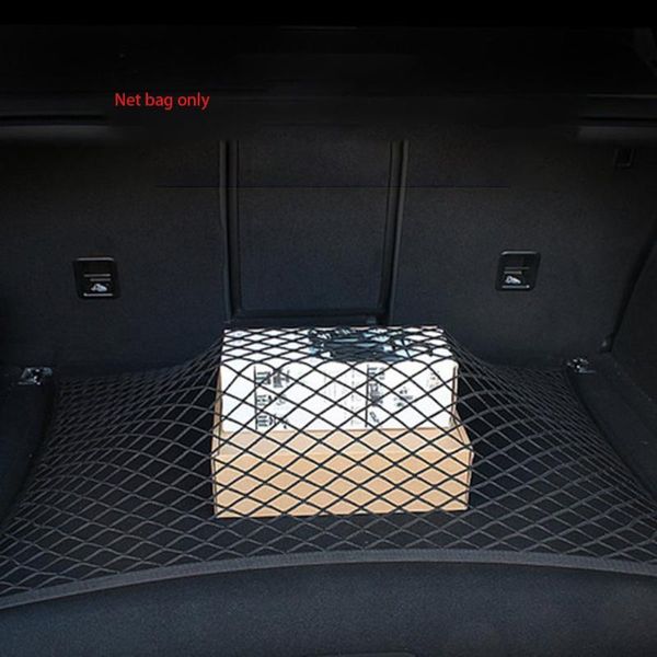 

new fashion driving car back rear trunk seat elastic string net mesh pocket storage bag pouch for car