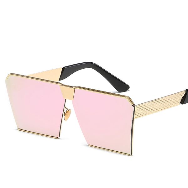 

2019 new color women sunglasses unique oversize shield uv400 gradient vintage eyeglasses frames for women, White;black