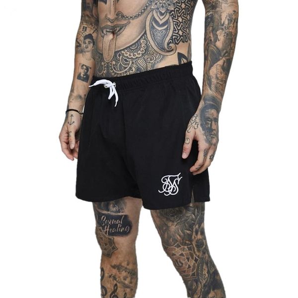 

new running shorts men sweatpants jogging fitness shorts quick dry workout gyms men bodybuilding sik silk gyms, White;black