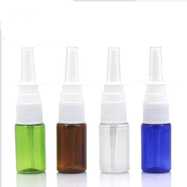 vendita all'ingrosso Flacone spray nasale in PET vuoto da 10 ml, contenitore per bottiglie di emulsione in plastica Flaconi per campioni di imballaggio