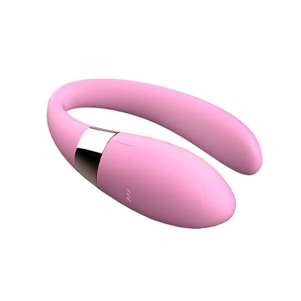 Dual vibrierender U-Typ G-Punkt Tragbarer Paarvibrator Drahtlose Fernbedienung Klitorisstimulator USB-Aufladung Sexy Spielzeug für Frauen/Männer